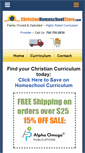 Mobile Screenshot of christianhomeschoolstore.com